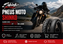 Pneus moto Shinko : guide des modèles, des dimensions et des prix en ligne