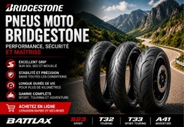 Pneus moto Bridgestone pas chers | Livraison rapide